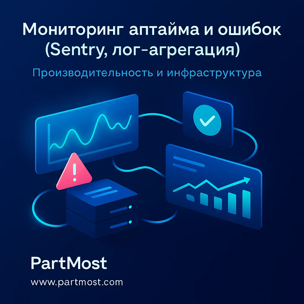 Мониторинг аптайма и ошибок (Sentry, лог-агрегация)