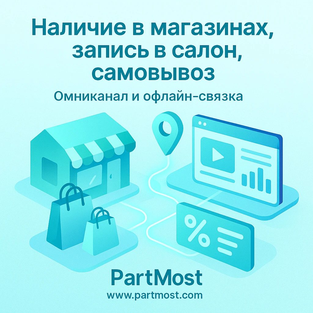Наличие в магазинах, запись в салон, самовывоз