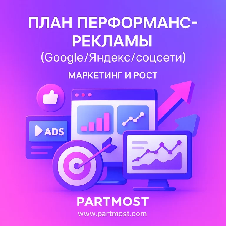 План перформанс-рекламы (Google/Яндекс/соцсети)
