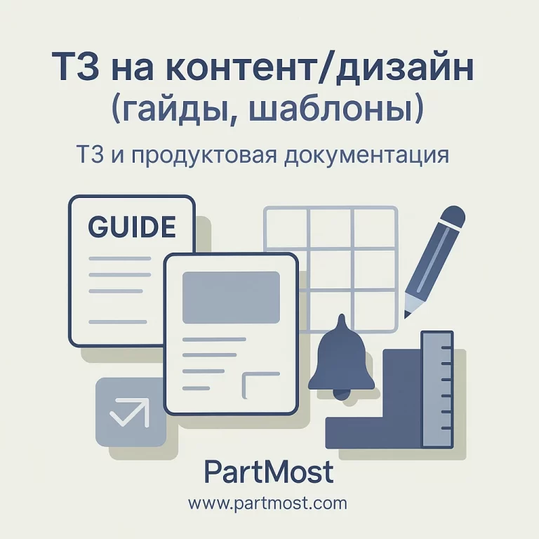 ТЗ на контент/дизайн (гайд по карточкам, медиа, шаблоны)