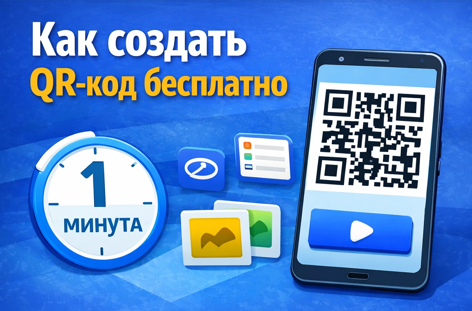 Как создать QR-код бесплатно: простой способ за 1 минуту
